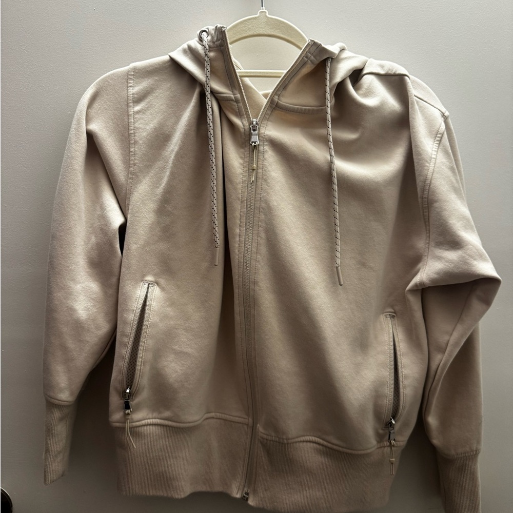 Old Navy Beige Zip-Up Hoodie